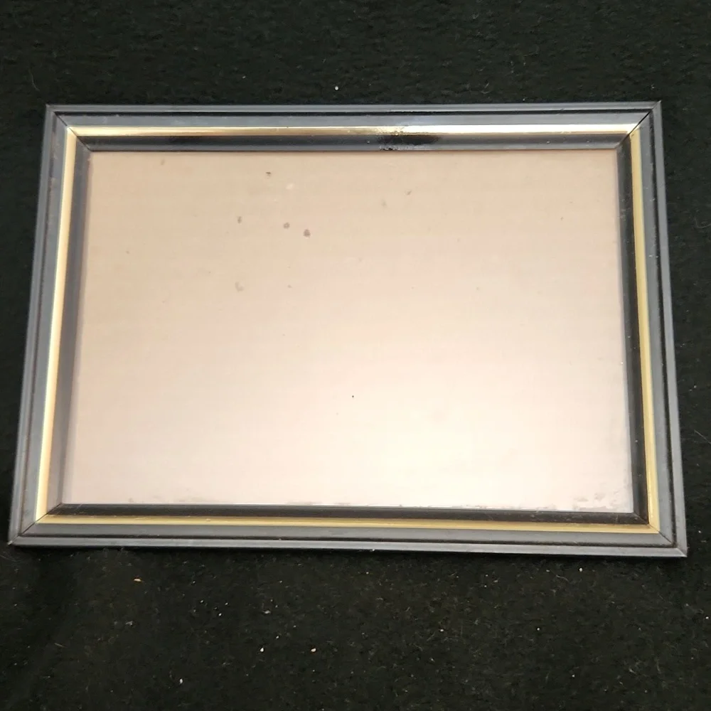 Silver and Gold Rectangular Picture Frame